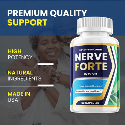 Nerve Forte Capsules – Advanced Strength Formula for Overall Wellbeing Support (120 Capsules)