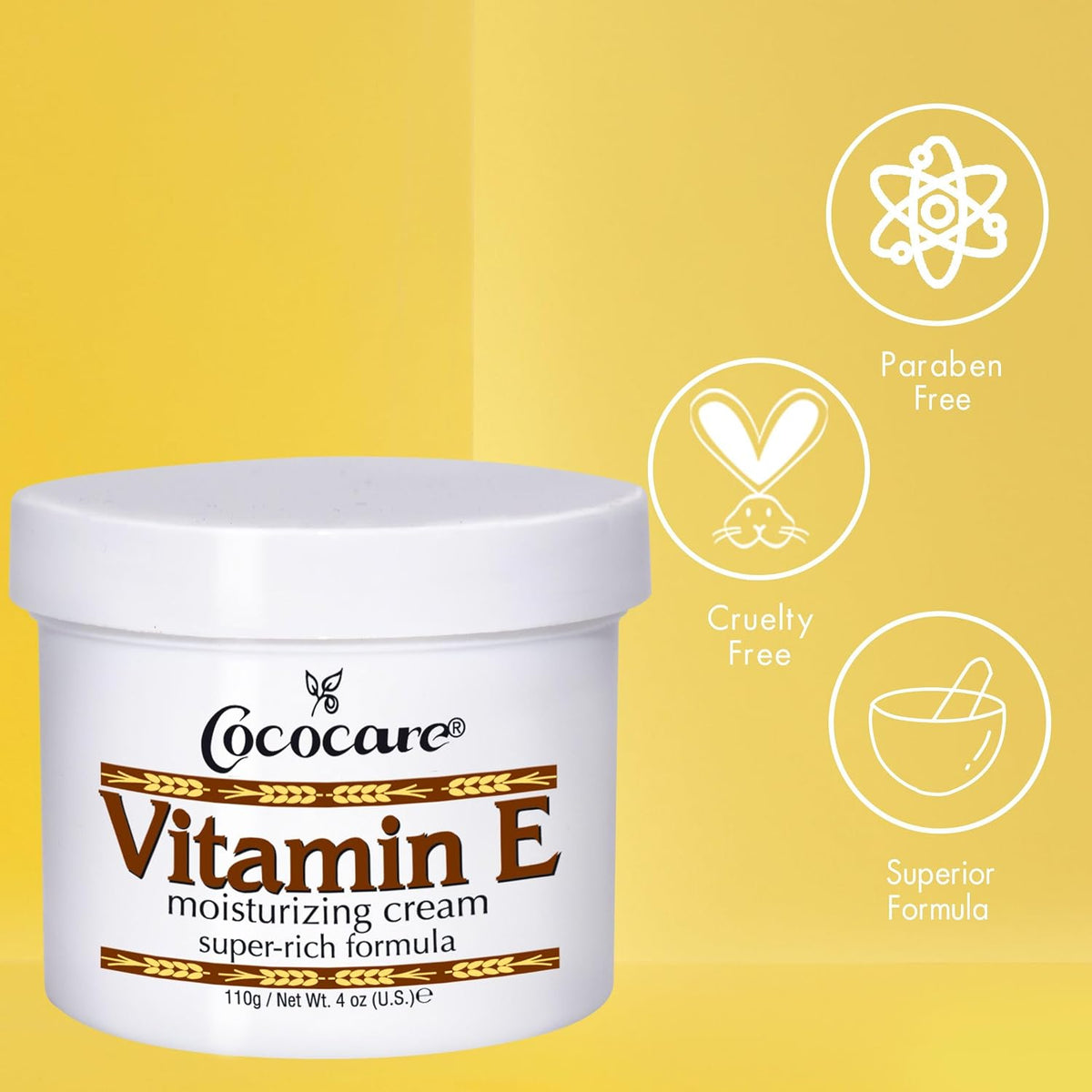 Cococare Vitamin E Super Rich Formula Moisturising Cream, 4 oz - görsel 6