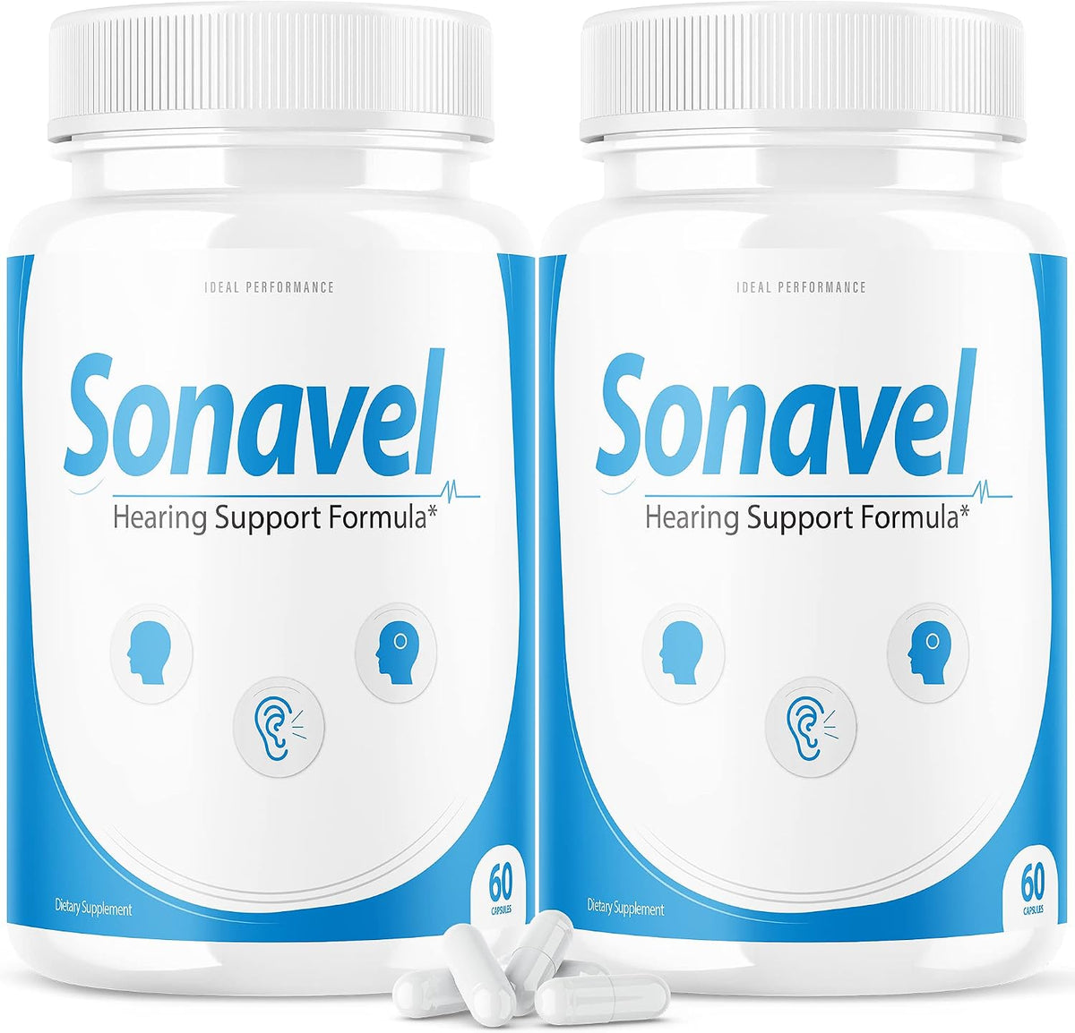 IDEAL PERFORMANCE Sonavel Hearing Support Formula – 120 Capsules (2 Pack) - görsel 1