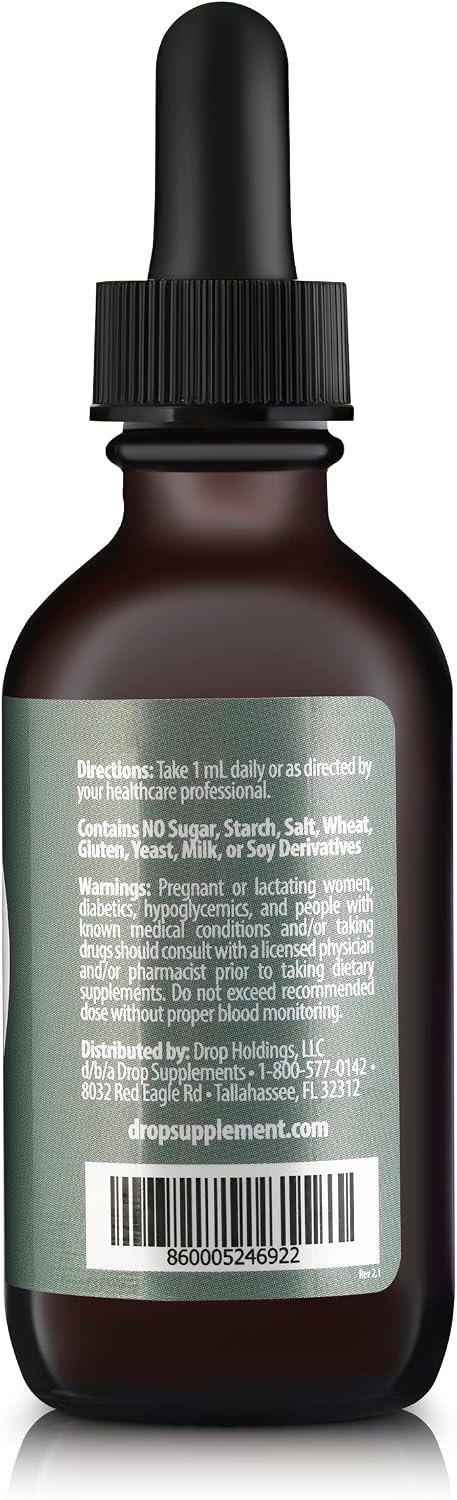 Drop Vitamin D3 + K2 Liquid Drops - 1000 IU Vegan D3 from Lichen, 45 mcg K2 (MK-4 & MK-7) with Organic MCT Oil, 59 ml - görsel 8