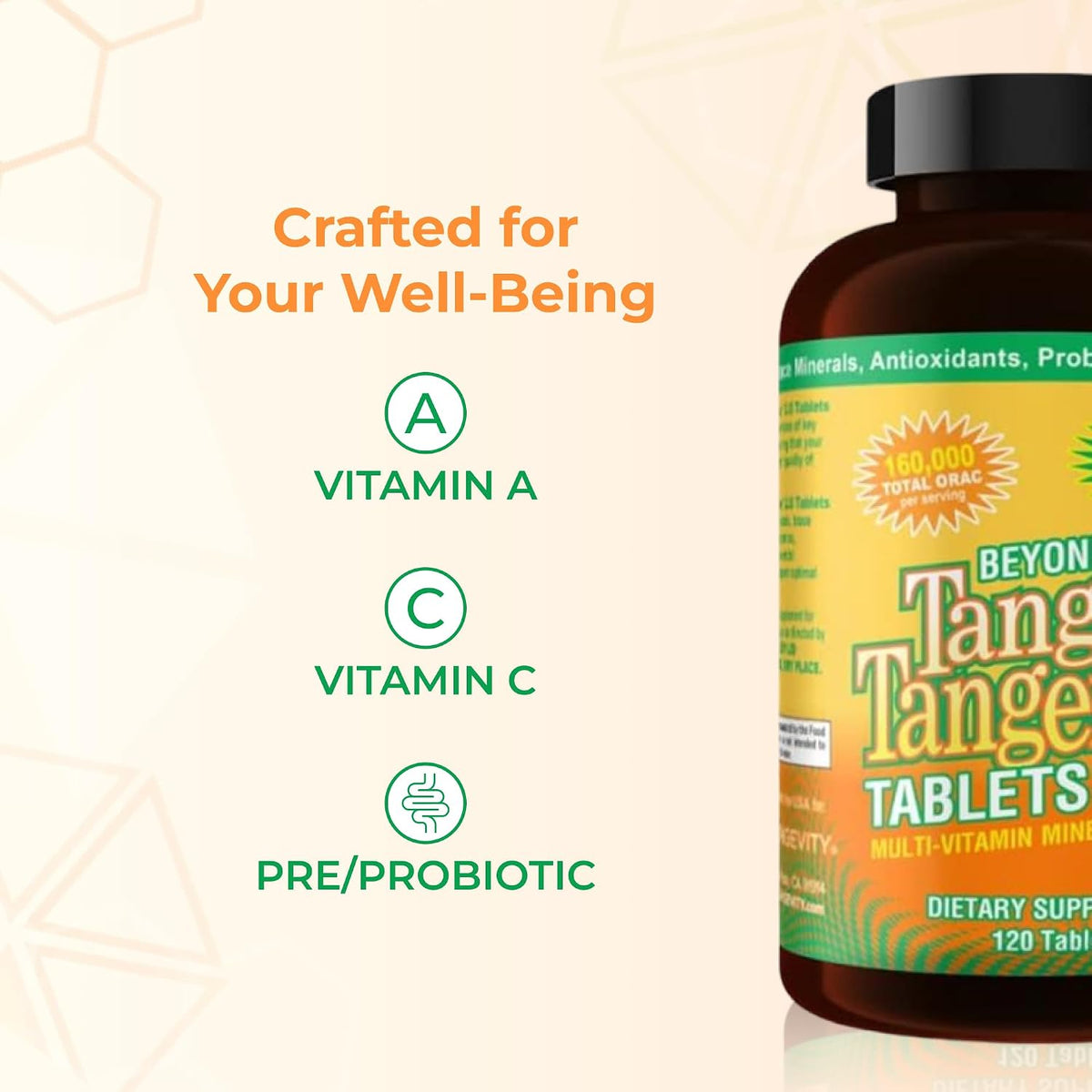 Youngevity Beyond Tangy Tangerine 2.0 Multivitamin & Mineral Complex – 160,000 ORAC, 120 Tablets (2-Pack) - görsel 5