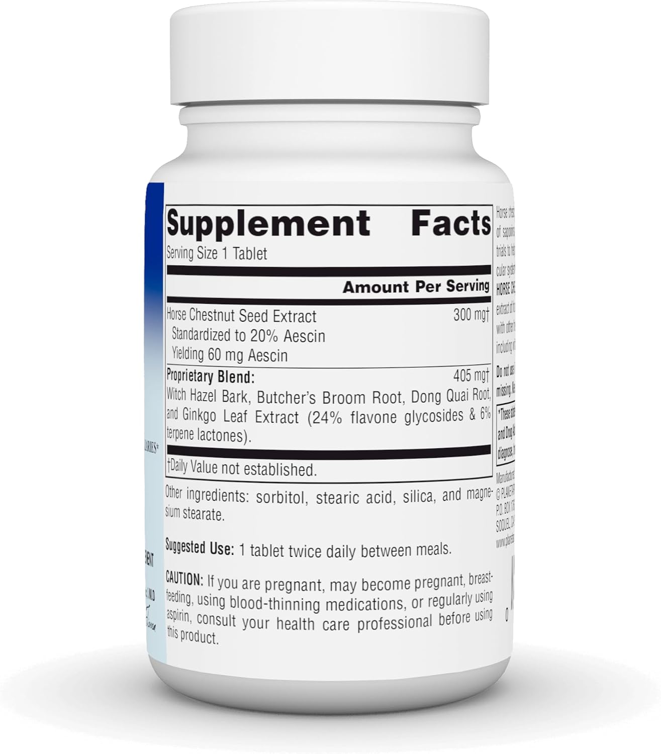Planetary Herbals Horse Chestnut Vein Strength, 705 mg - 42 Tablets - görsel 3