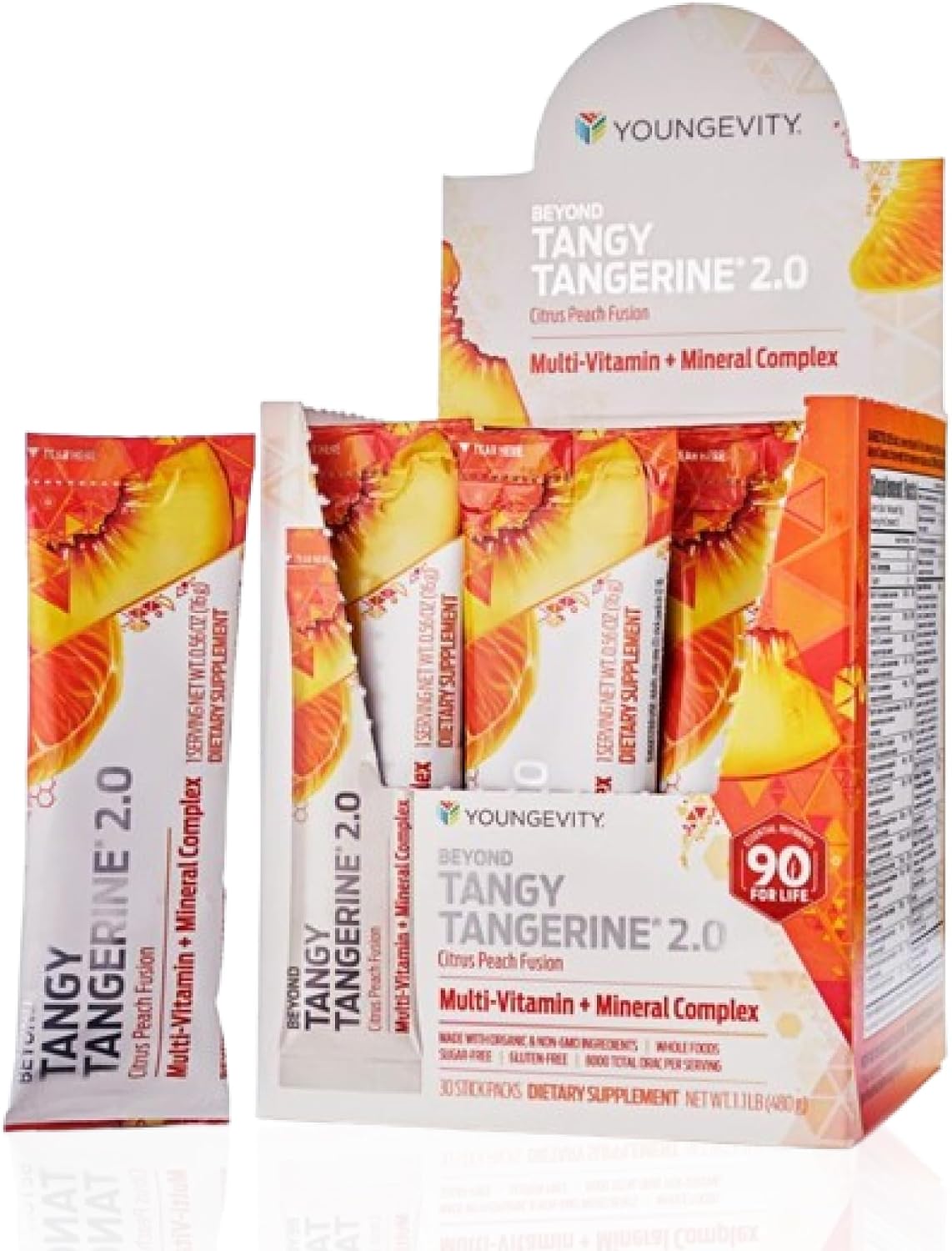 Beyond Tangy Tangerine 2.0 Citrus Peach Infusion Packets (30 Count) - görsel 1