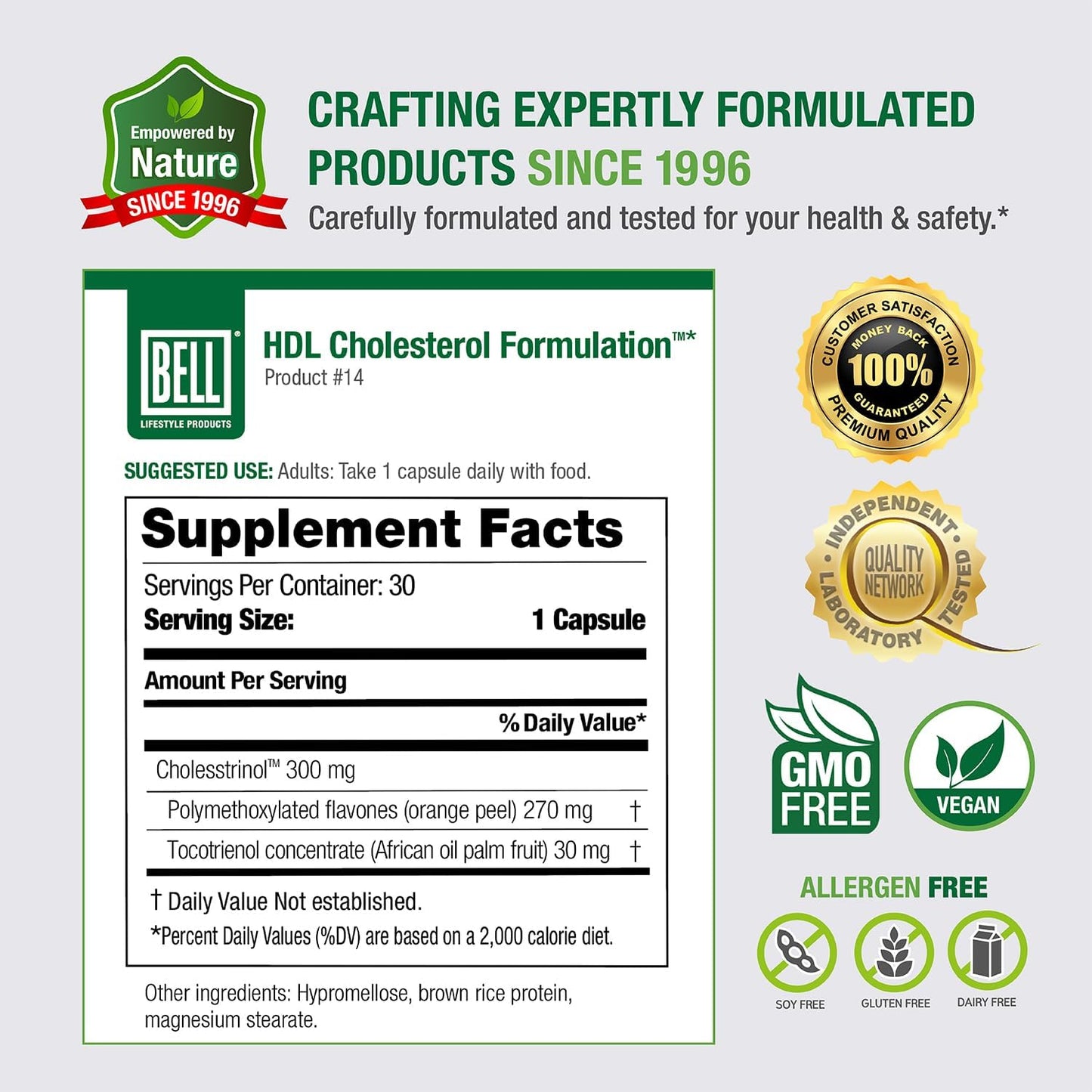 Bell HDL Cholesterol Formulation™ - Cholesterol Health Supplement for Men and Women, 30 Capsules - görsel 2
