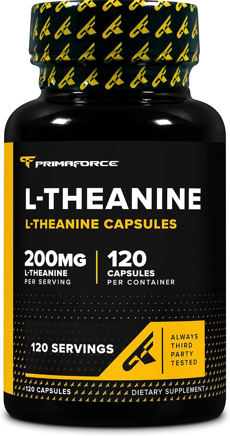 Primaforce L-Theanine Capsules (200mg, 120 Capsules) - görsel 1