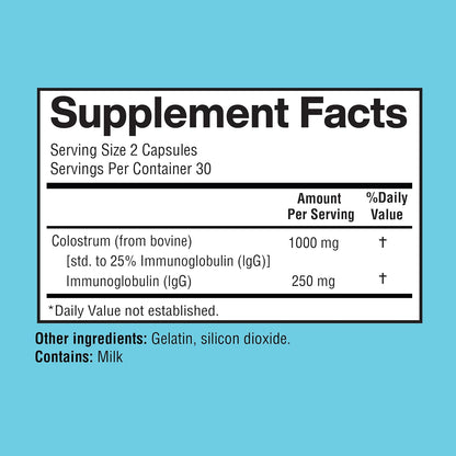 Happi Mi Nutrition Colostrum Capsules 1000mg – Immune & Gut Health, 60 Capsules