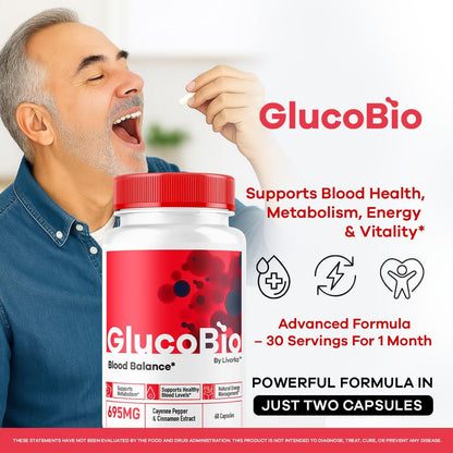 GlucoBio Capsules (5-Pack) – Advanced Formula for Overall Health & Wellness