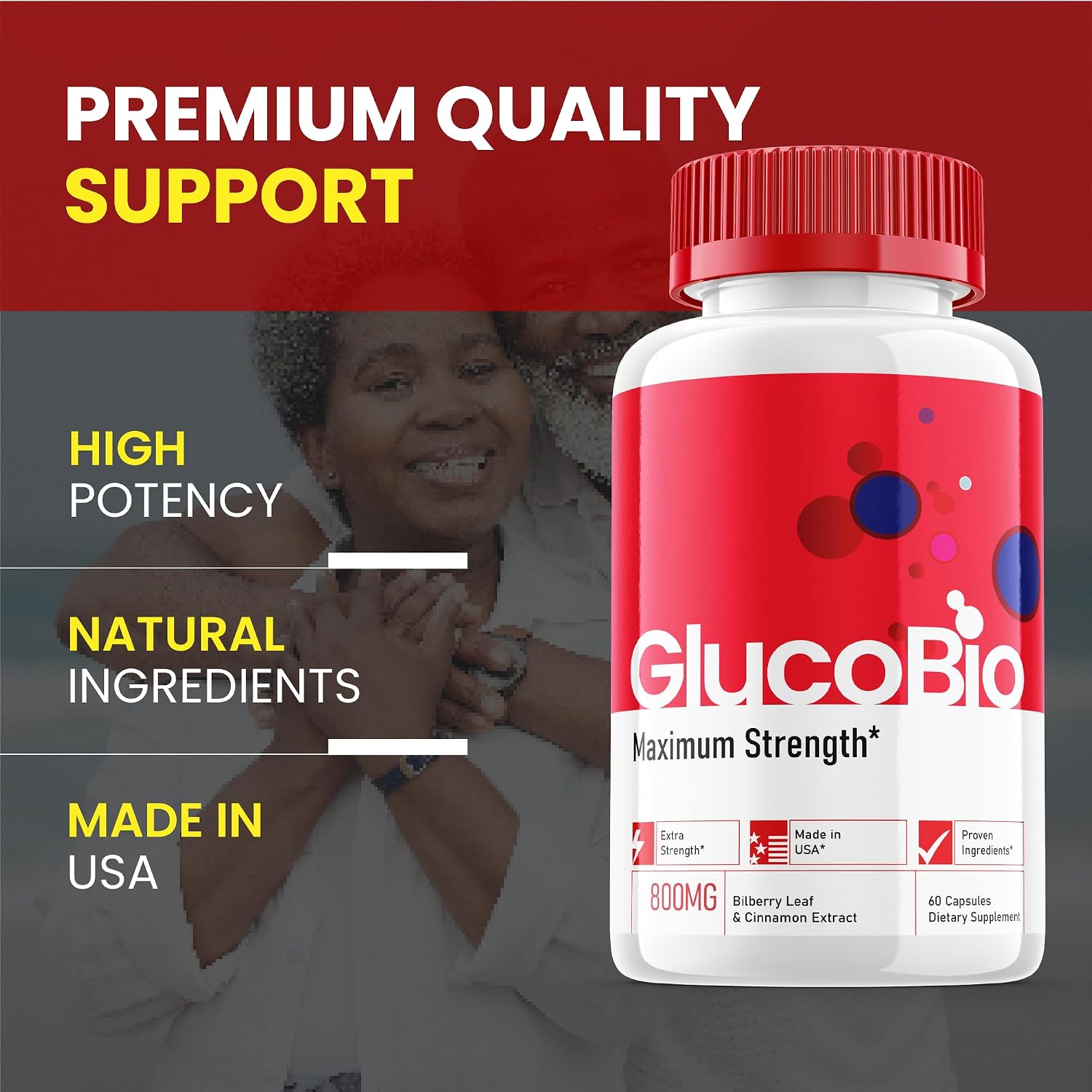 Glucobio Capsules - Official Formula (5 Pack, 300 Capsules) - görsel 5