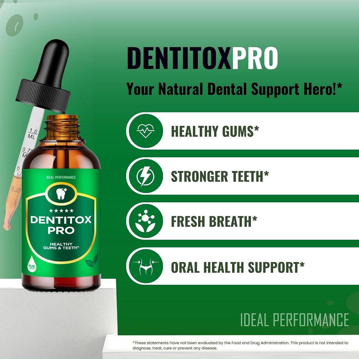 Dentitox Pro Drops - All-Natural Blend for Healthy Teeth and Gums (3 Pack) - görsel 4