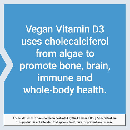 Life Extension Vegan Vitamin D3, 125 mcg (5000 IU), 60 Capsules