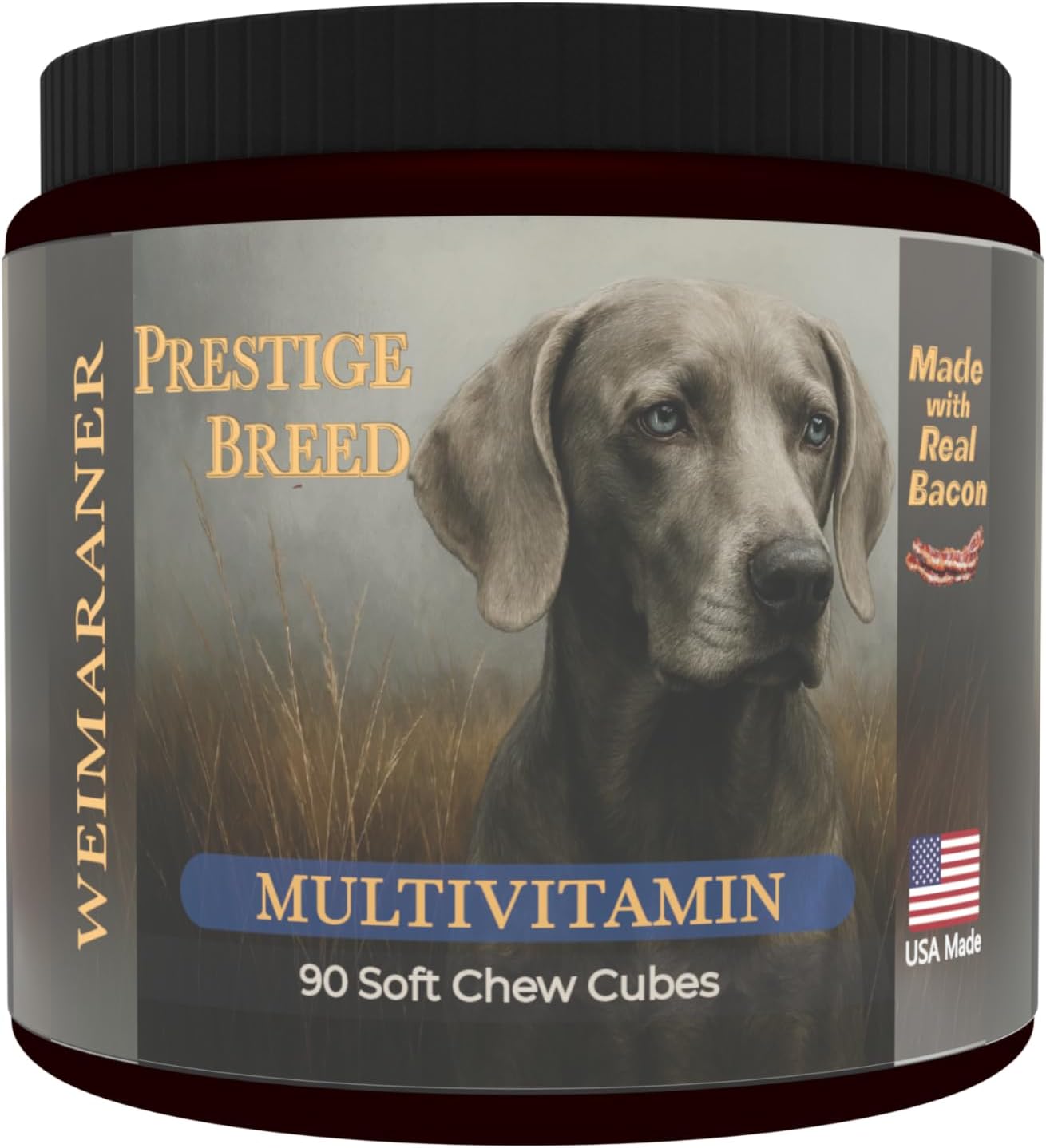 Prestige Breed Weimaraner Multivitamins, 90 Tablets, Made in the USA with Real Bacon Flavour - görsel 1
