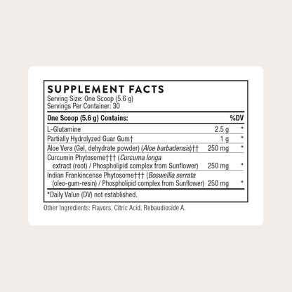 THORNE Leaky Gut Support – Gut Health Supplement – Orange Vanilla Flavour – 30 Servings