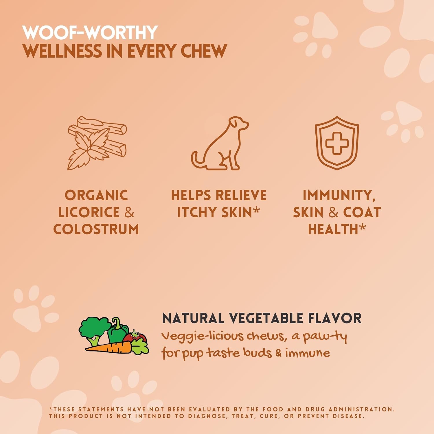 Herbion Pets Allergy + Immune Chews with Kelp & Vitamin C, 120 Soft Chews - görsel 3