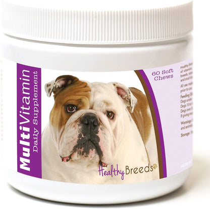 Healthy Breeds Bulldog Multivitamin Soft – Vitamins – Support immune function, vision and cellular energy – Image 1