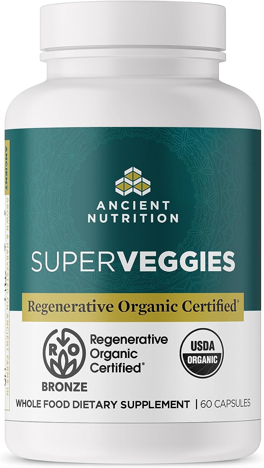 Ancient Nutrition Regenerative Organic Certified SuperFruits Capsules - Gut and Immune Support with Probiotics, 60 Capsules - görsel 7