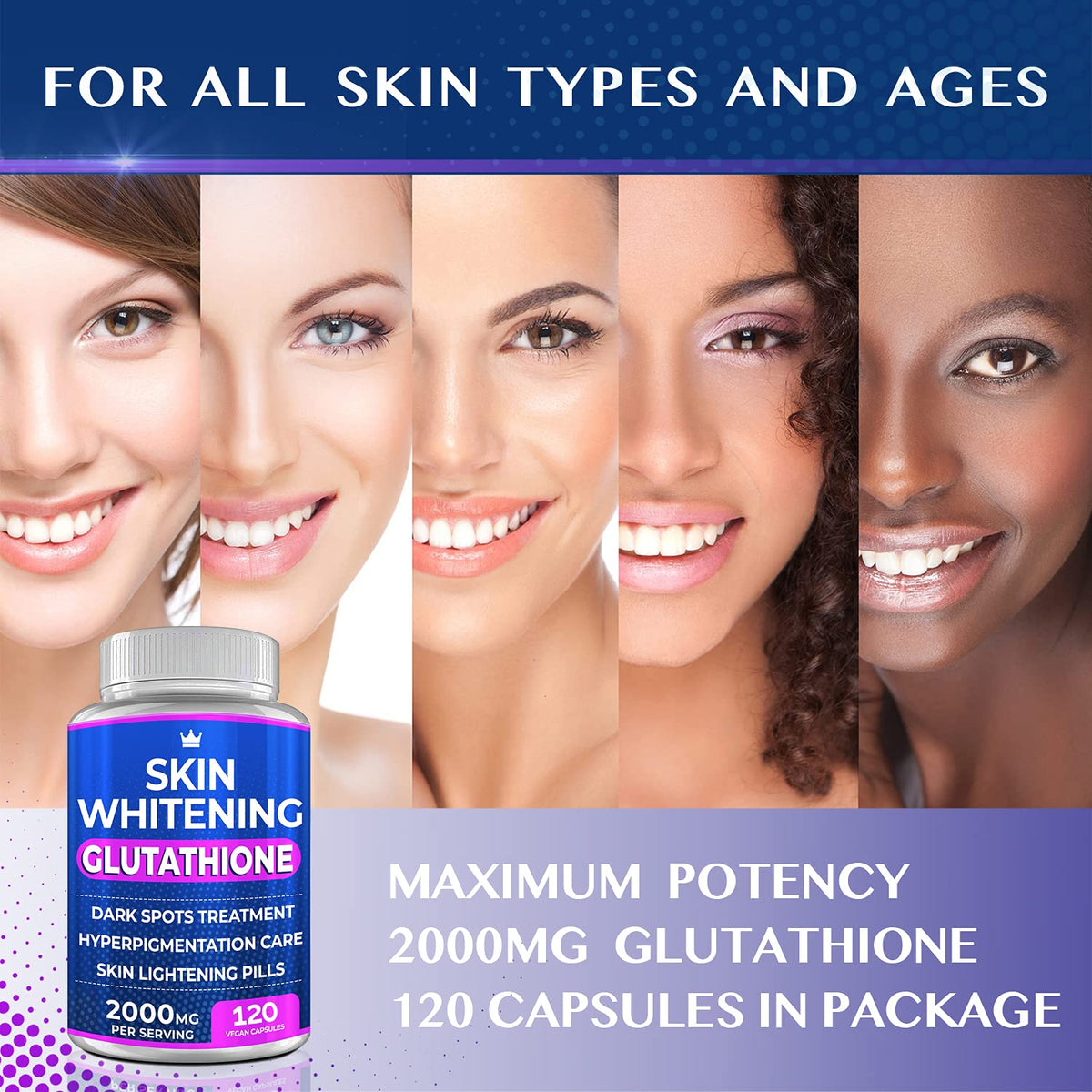 NORTHERN CROWN COSMETICS Glutathione 2000mg – 120 Capsules - görsel 6