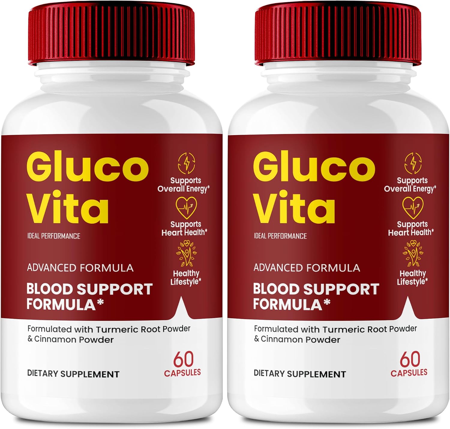 Gluco Vita Capsules - Maximum Strength All Natural Support Formula (2 Pack) - görsel 1
