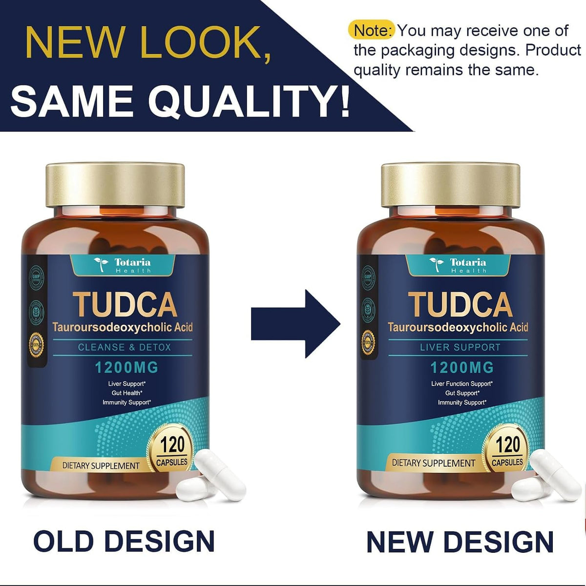 Totaria TUDCA Supplement 1200mg (Tauroursodeoxycholic Acid), 120 Capsules, Ultra Strength - görsel 9