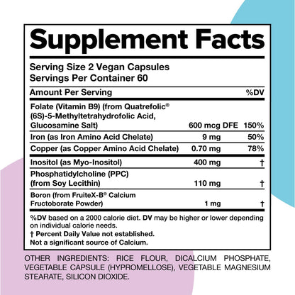 COMPLEMENT ForHer Women’s Multivitamin with Inositol - For Hormone Support & Immunity (120 Capsules)