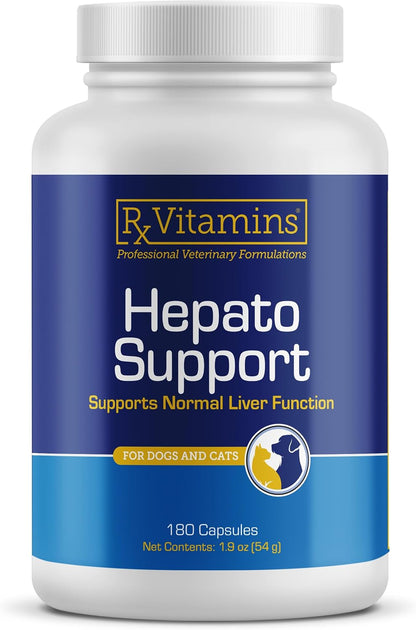 Rx Vitamins Hepato Support for Dogs & Cats – Liver Support with Milk Thistle – 90 Capsules
