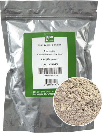 Pacific Irish Moss Powder – Wild Crafted Chondracanthus Chamissoi, Carrageen, Kosher, 1 lb (454 g)