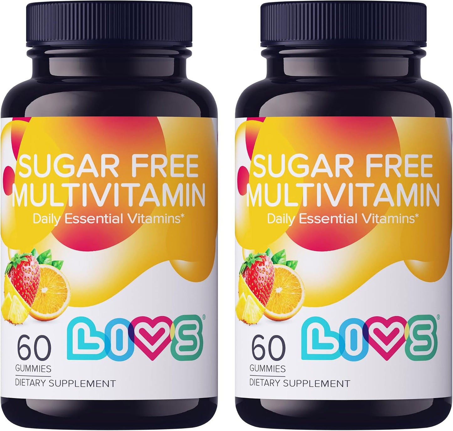 LIVS Sugar-Free Multivitamin Gummies for Adults and Children – Vegan Gummy Vitamin with A, C, D, B-Complex, Biotin & Zinc | Multivitamin Supplements for Overall Wellness and Support - 60 Count - görsel 9
