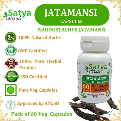 Jatamansi Forte Capsules 500mg - 60 Veg Caps