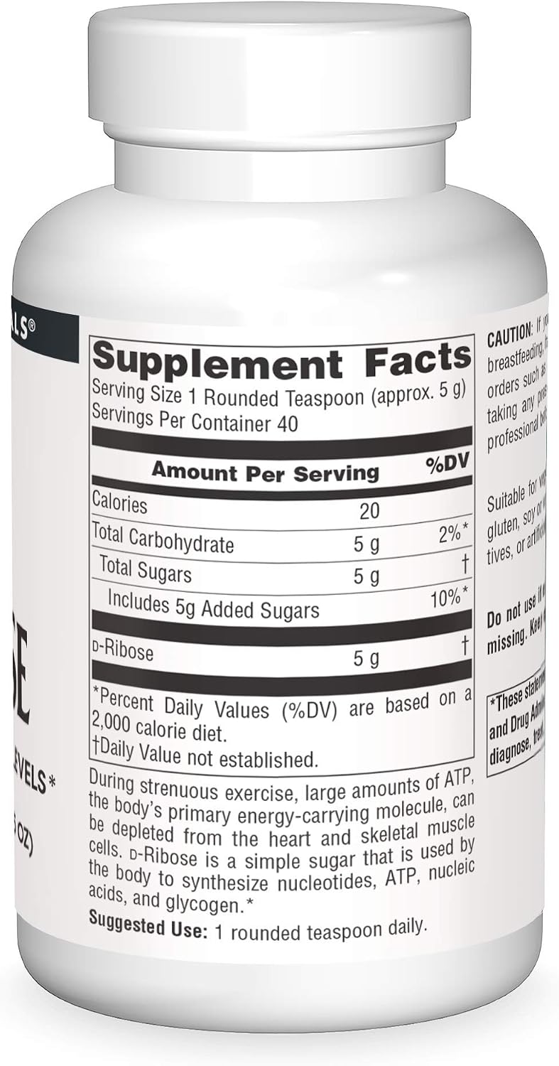 Source Naturals D-Ribose Powder - 200 g - görsel 3