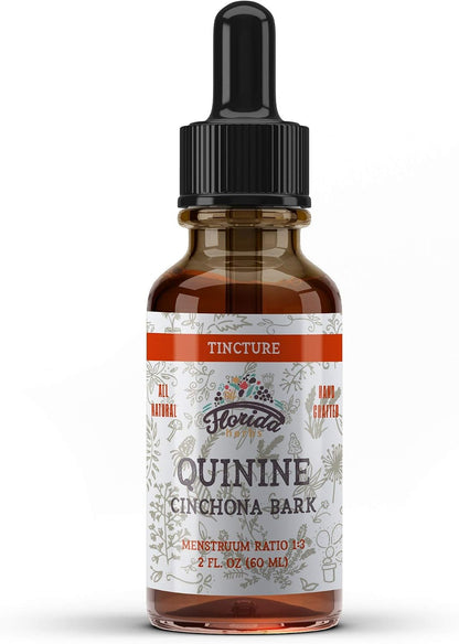 Organic Quinine Tincture – Herbal Food Supplement from Dried Cinchona Bark, 670 mg