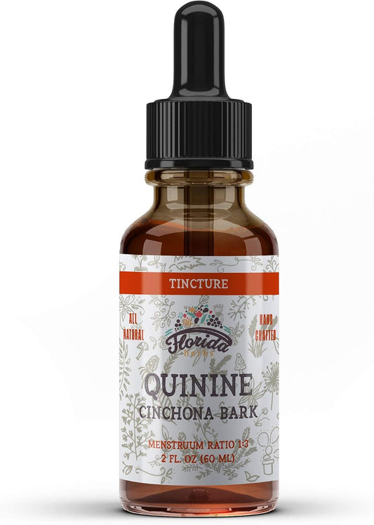 Organic Quinine Tincture – Herbal Food Supplement from Dried Cinchona Bark, 670 mg