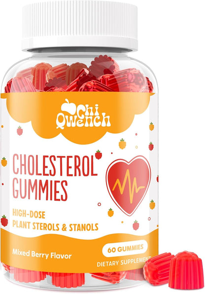 ChiQwench Cholesterol Support Gummies with Plant Sterols & Stanols – Mixed Berry, 60 Gummies