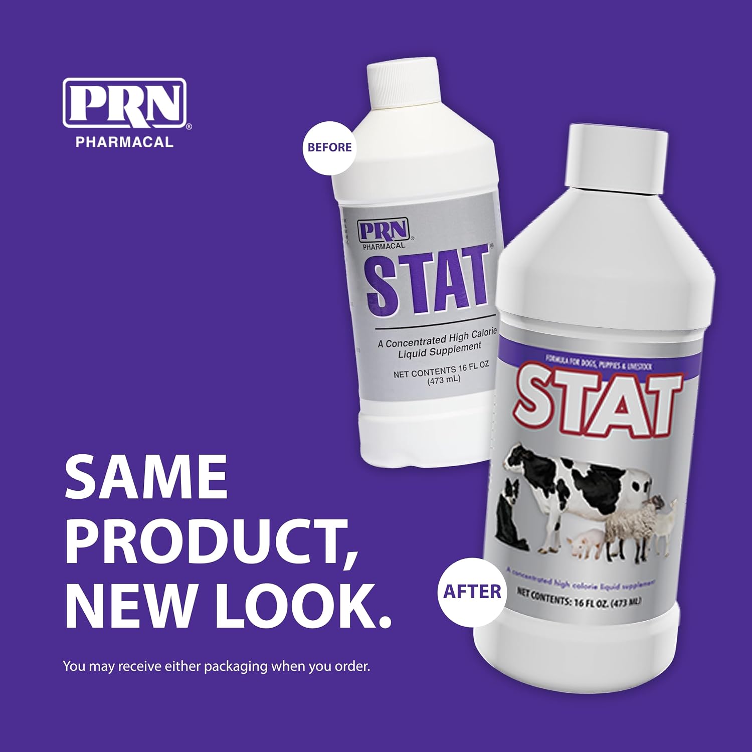 PRN Pharmacal STAT High-Calorie Nutritional Supplement for Dogs and Animals, Vanilla Flavour, 473 ml - görsel 3