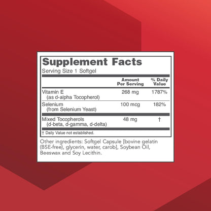 PROTOCOL FOR LIFE BALANCE E-400 Vitamin E 400 IU with Selenium - 120 Softgels