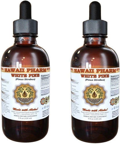 White Pine Liquid Extract - Herbal Tincture by Hawaii Pharm (2x118 ml)