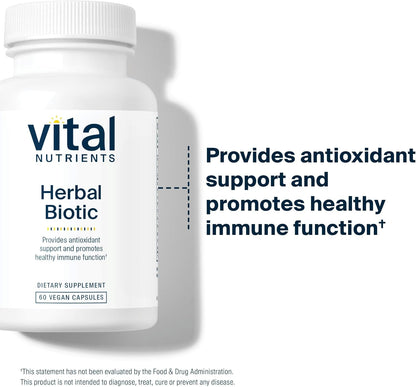 Vital Nutrients Herbal Biotic - Herbal Immune Support & Antioxidant Supplement, 60 Capsules