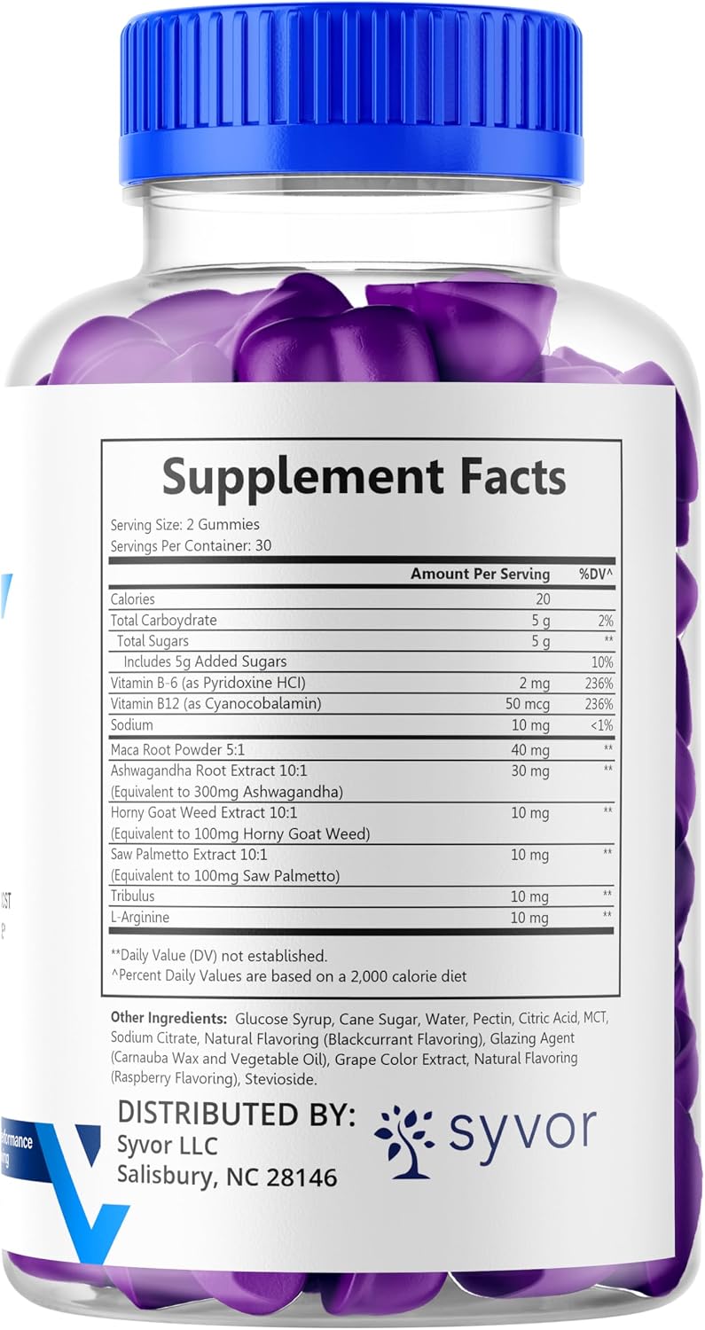 Elite Grow XL Gummies - Maximum Strength All-Natural Multivitamin Supplement (60 Gummies) - görsel 6