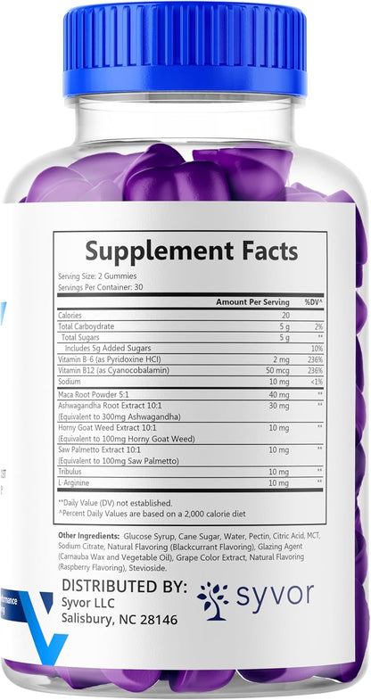 Elite Grow XL Gummies - Maximum Strength All-Natural Multivitamin Supplement (60 Gummies)