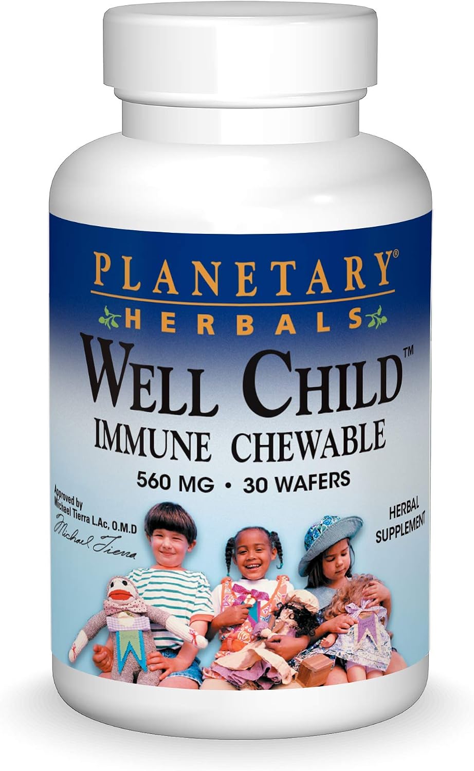 Planetary Herbals Well Child Immune Chewable Wafers, 30 Count - görsel 1