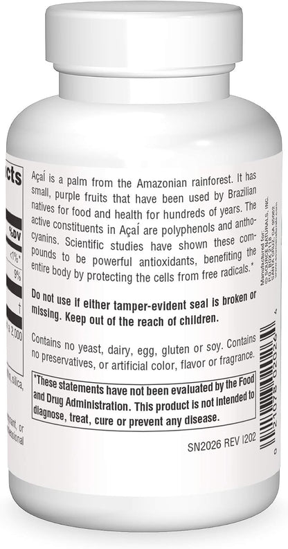 Source Naturals Acai Extract 500 mg, 120 Capsules
