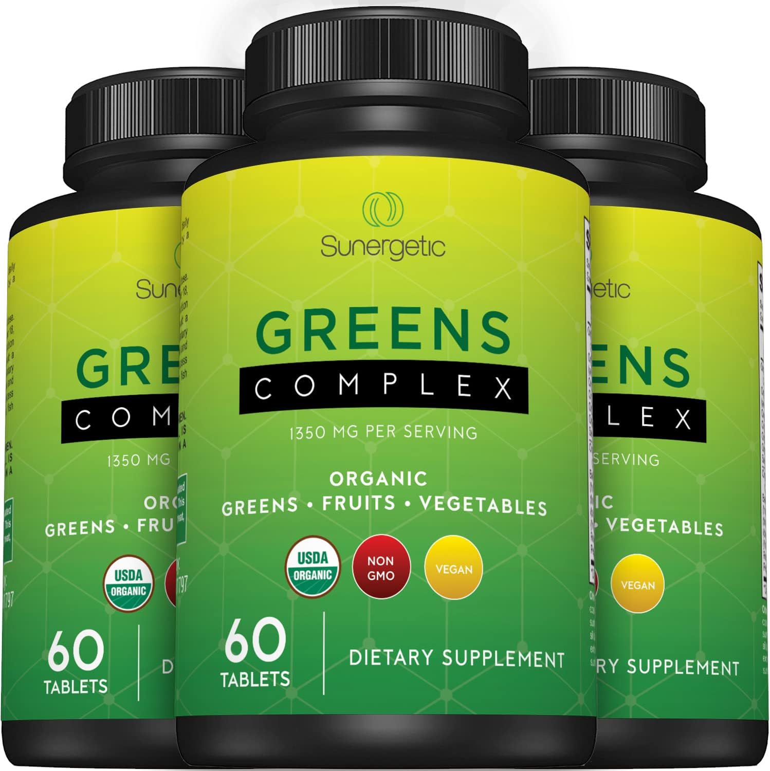 Sunergetic USDA Organic Greens Superfood Tablets - görsel 6