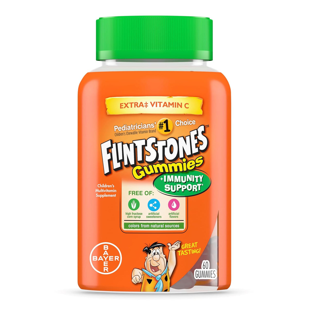 Flintstones Children's Multivitamin Plus Immune Support Gummies (60 Gummies) - görsel 1