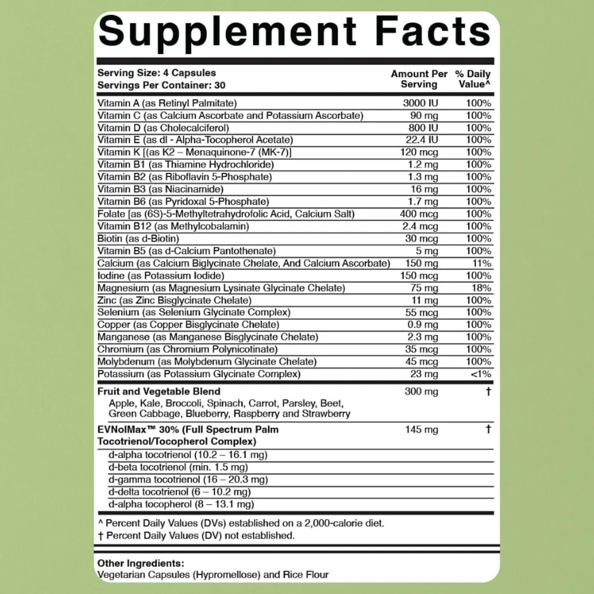 Dr. Colbert, MD Enhanced Multivitamin Plus Chelated Minerals - Active B Vitamins, MTHF, Fruits & Vegetables - 120ct - görsel 2