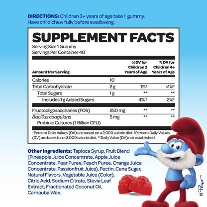 Smurfs Pre and Probiotics for Kids Gummies