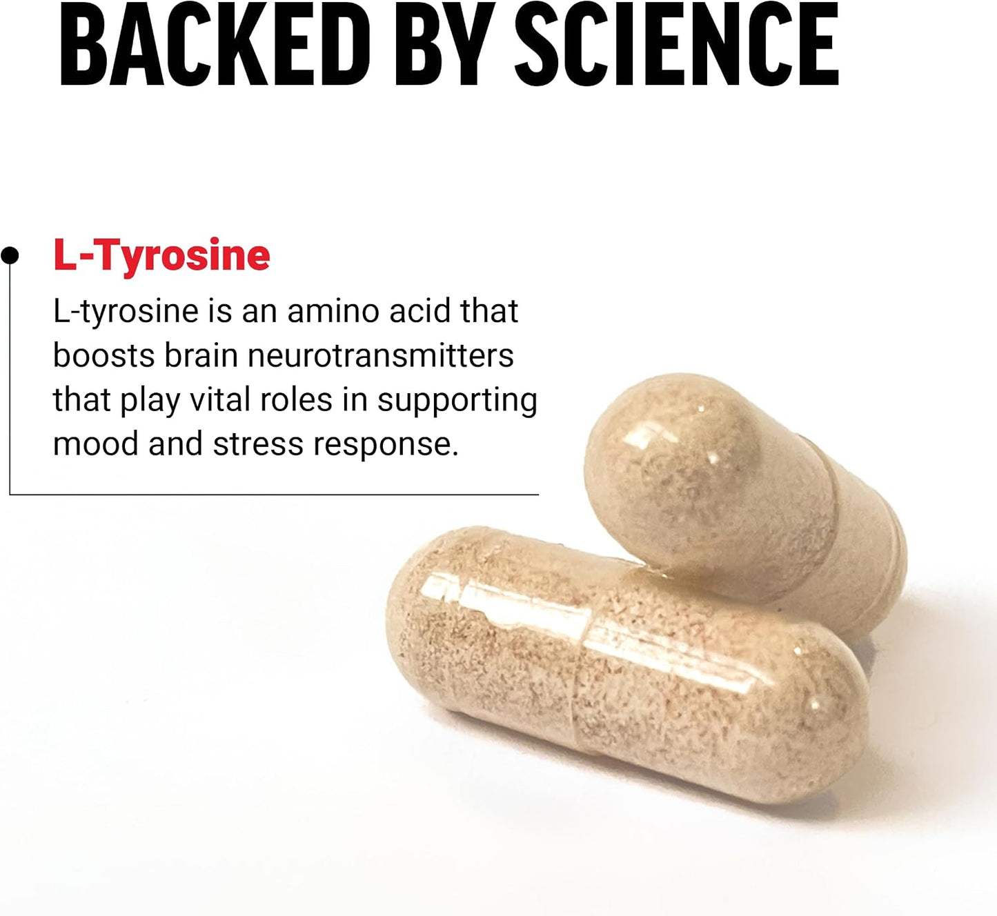 Force Factor L-Tyrosine 500mg Capsules – Stress Support & Brain Health Supplement - görsel 3