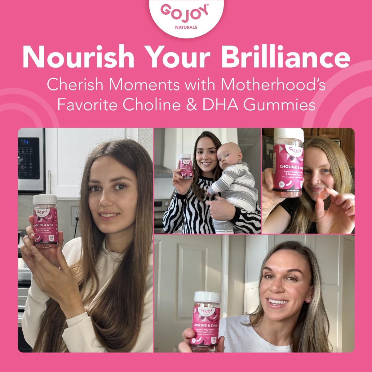 GOJOY NATURALS Prenatal Gummies with Choline & DHA - görsel 4