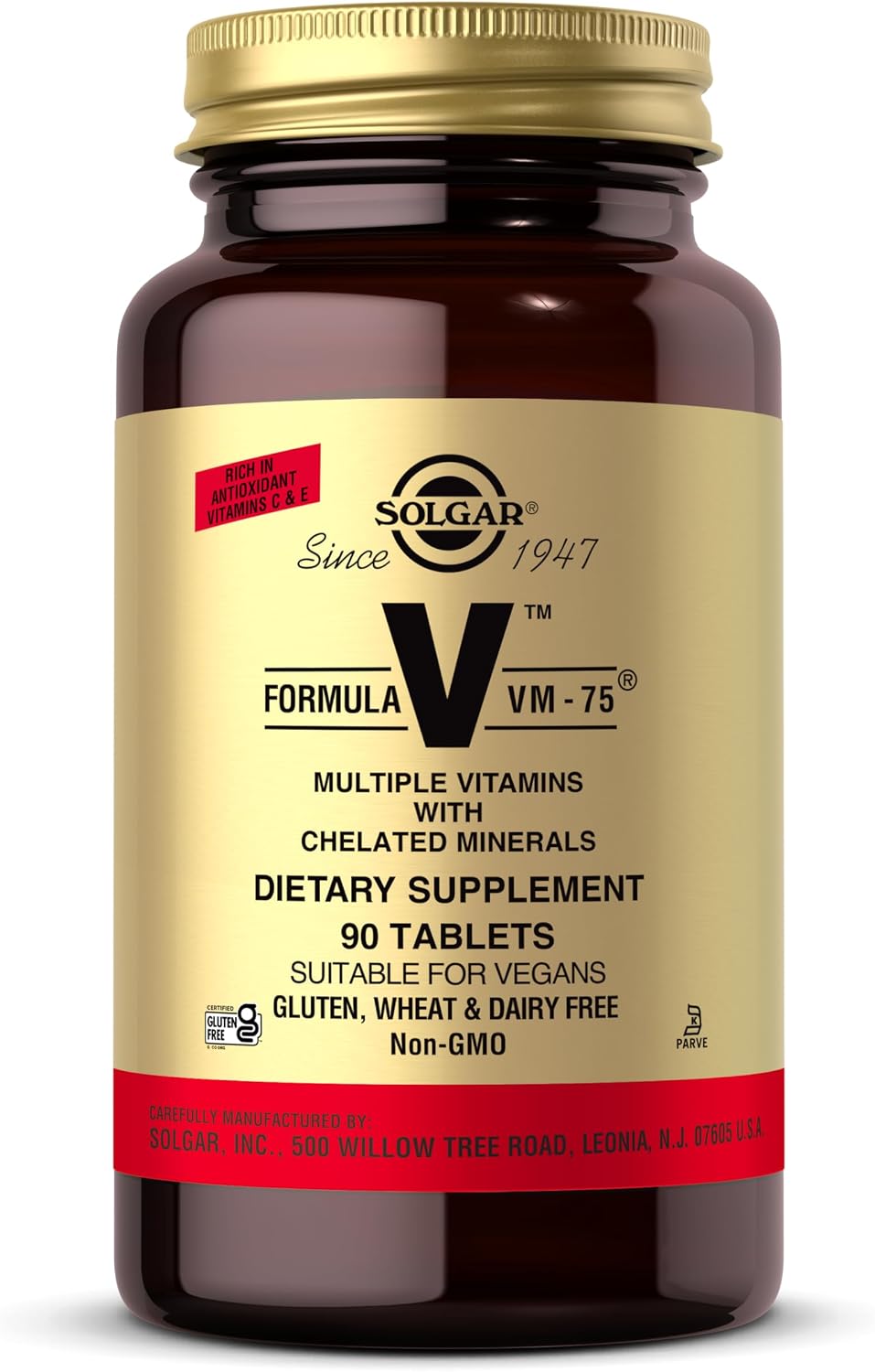 Solgar Formula VM-75 Multivitamin with Chelated Minerals - 90 Tablets - görsel 1