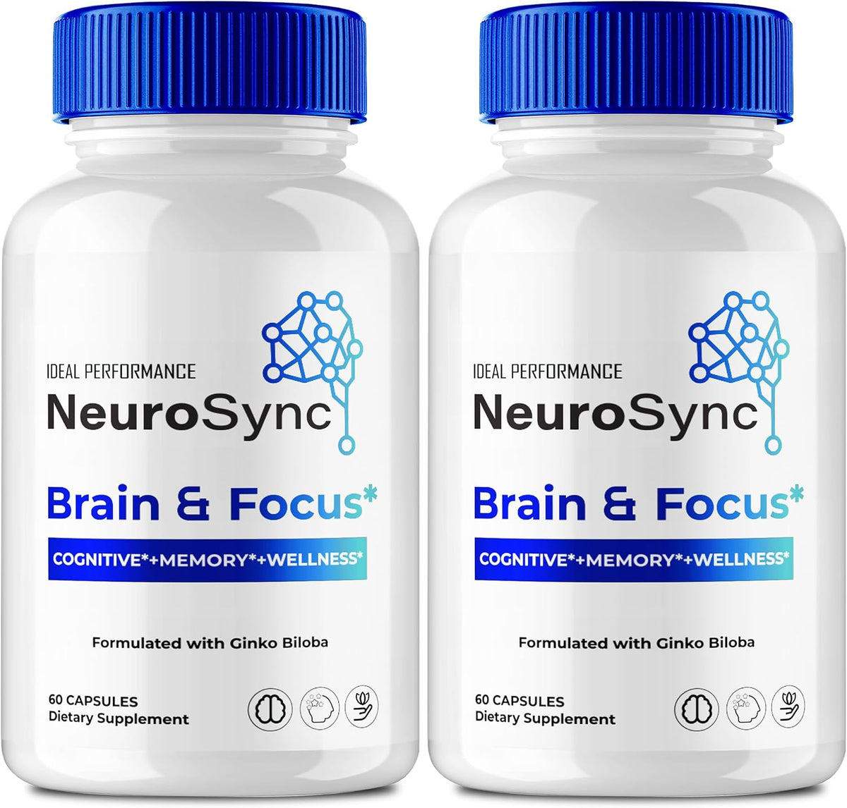 Neuro Sync Capsules - Advanced Formula Nootropic Supplement for Nerve and Brain Health Support (2 Pack) - görsel 1