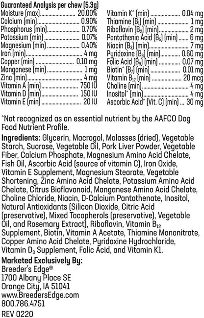 Breeder’s Edge In Between For Him – Daily Multivitamin for Male Dogs and Cats, 90 Count