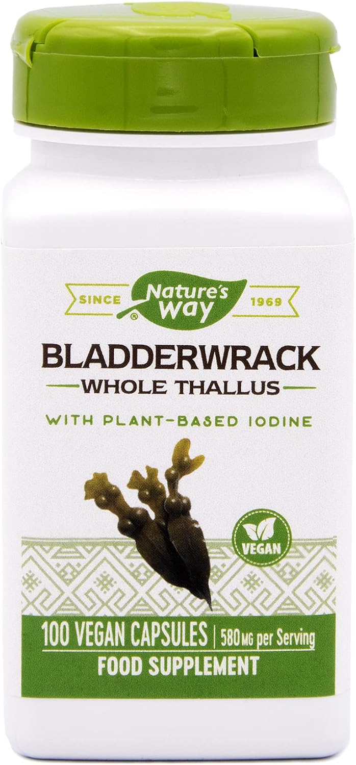 Nature's Way Bladderwrack - 100 Vegetarian Capsules - görsel 1