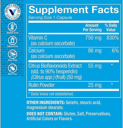 The Vitamin Shoppe Buffered C-Complex – Antioxidant & Immune Support (100 Capsules)